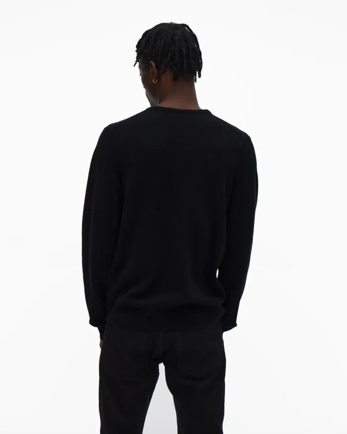 Sweaters Men Helmut Lang Cozy Logo Sweater Black