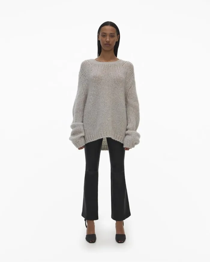 Sweaters Women Helmut Lang Alpaca Brushed Vapor Heather