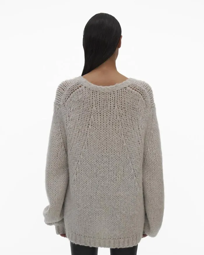 Sweaters Women Helmut Lang Alpaca Brushed Vapor Heather