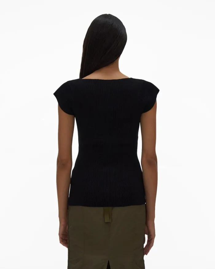 Sweaters Women Helmut Lang Contour Top Black