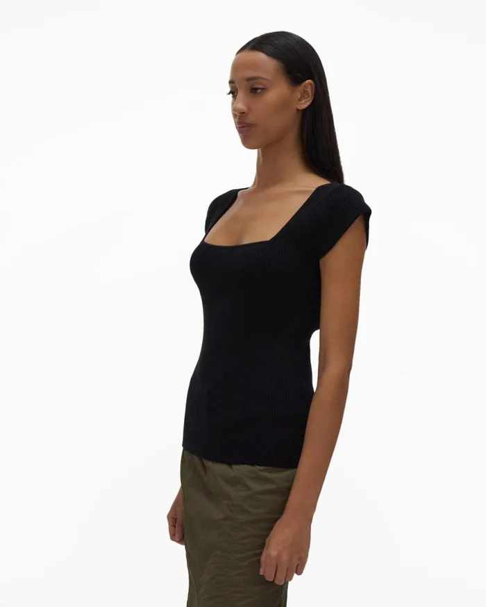 Sweaters Women Helmut Lang Contour Top Black
