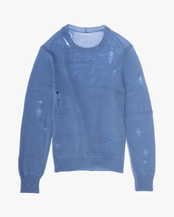 Sweaters Women Helmut Lang Distressed Sweater Aquarius