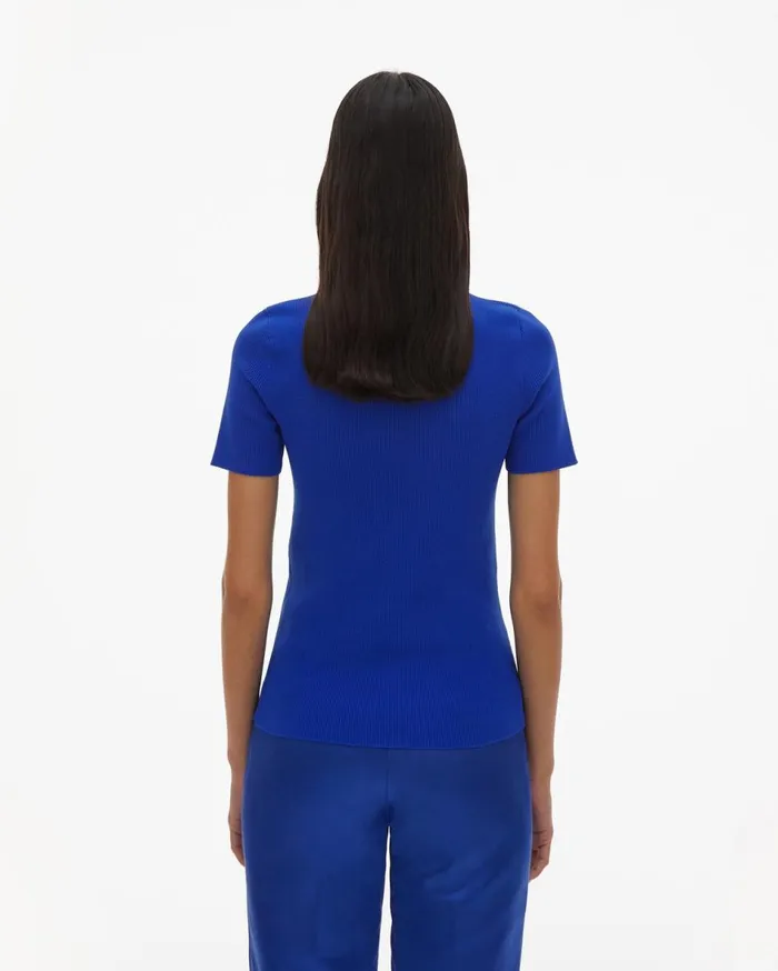 Sweaters Women Helmut Lang Essential Zip Tee Azurite