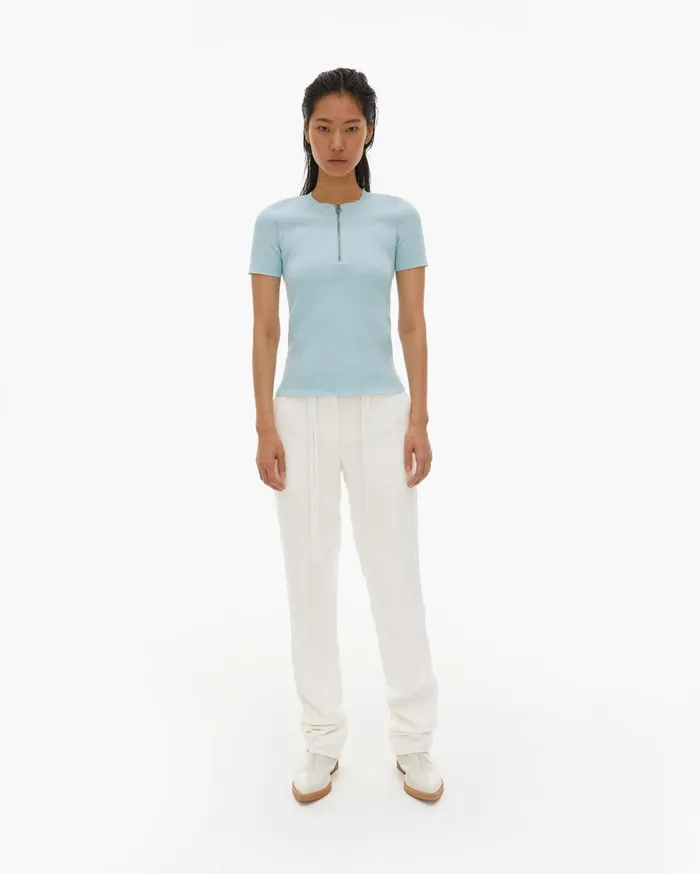Sweaters Women Helmut Lang Essential Zip Tee Foam