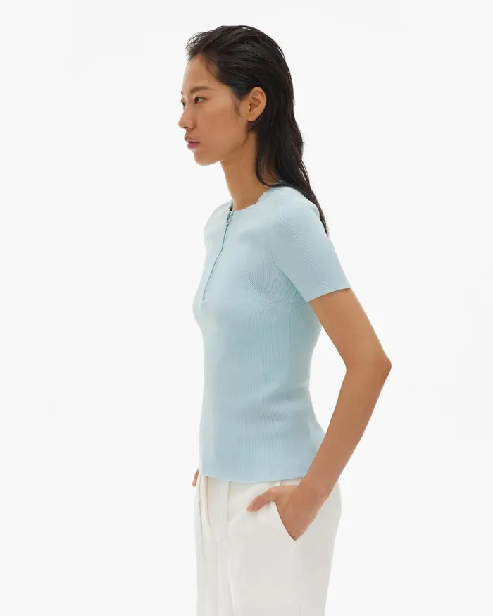 Sweaters Women Helmut Lang Essential Zip Tee Foam