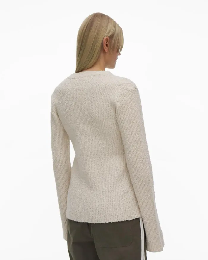Sweaters Women Helmut Lang Ribbed Cardigan Muslin