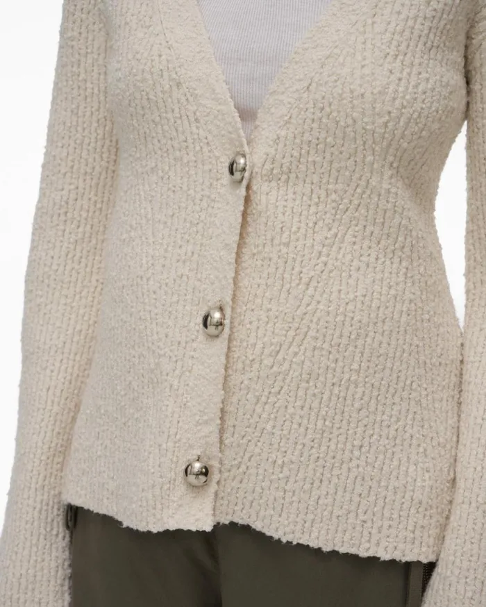 Sweaters Women Helmut Lang Ribbed Cardigan Muslin