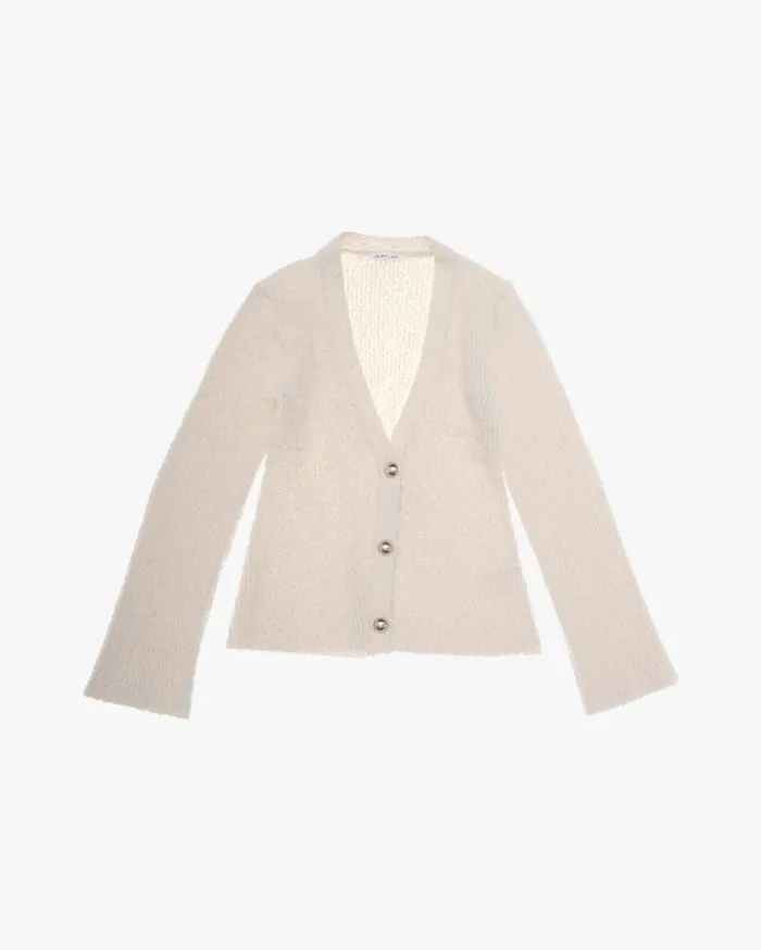 Sweaters Women Helmut Lang Ribbed Cardigan Muslin