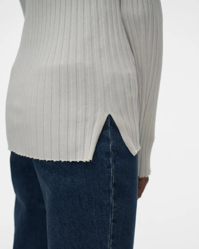 Sweaters Women Helmut Lang Ribbed Crewneck Sweater White