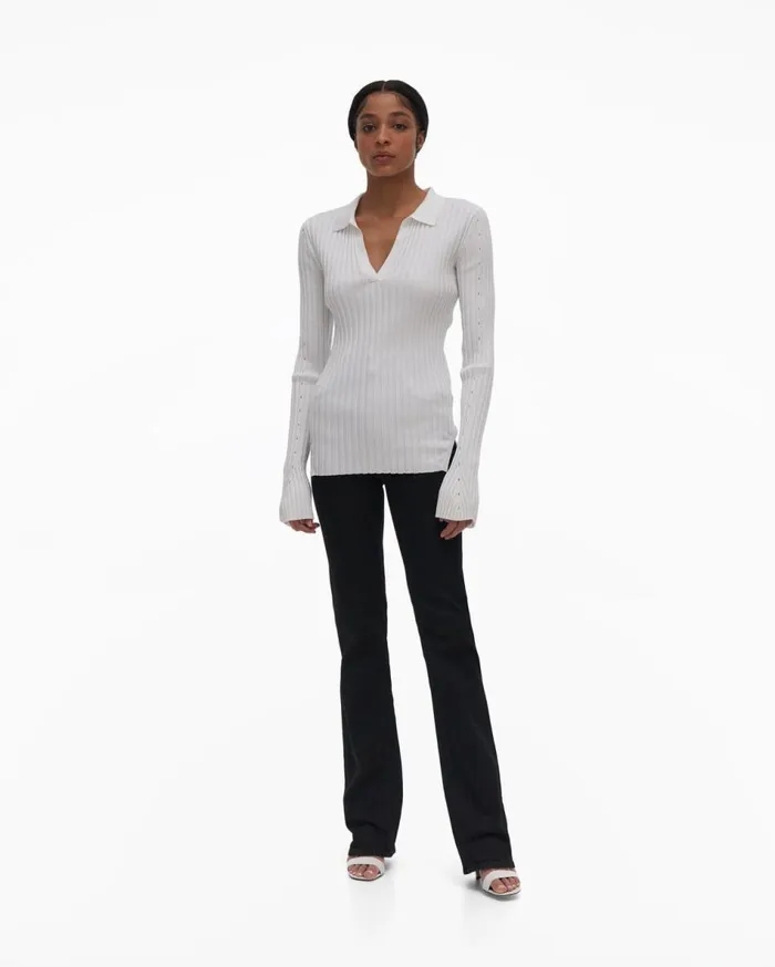 Sweaters Women Helmut Lang Slash Polo Plaster