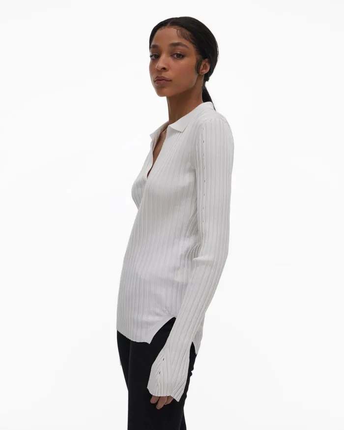 Sweaters Women Helmut Lang Slash Polo Plaster