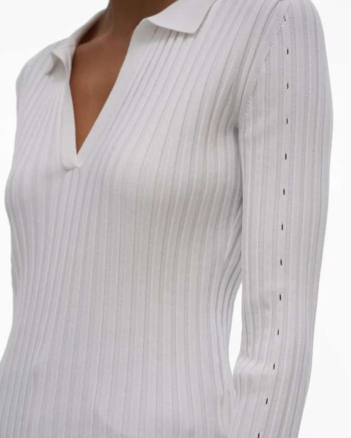 Sweaters Women Helmut Lang Slash Polo Plaster