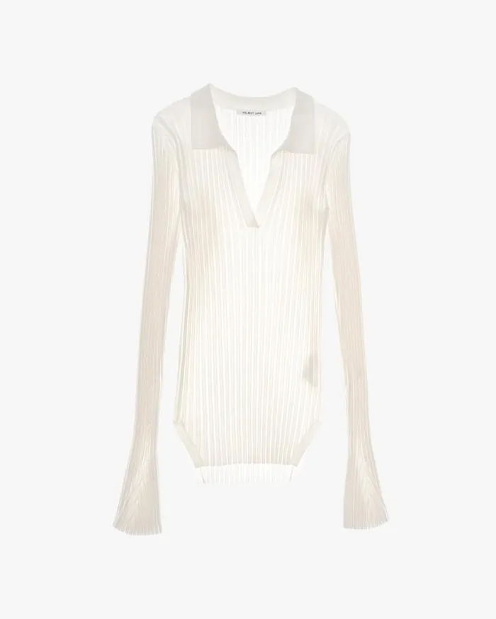 Sweaters Women Helmut Lang Slash Polo Plaster