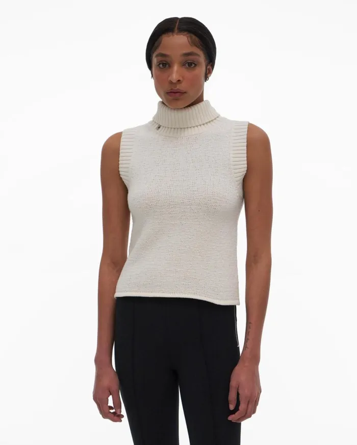 Sweaters Women Helmut Lang Turtleneck Tank Muslin