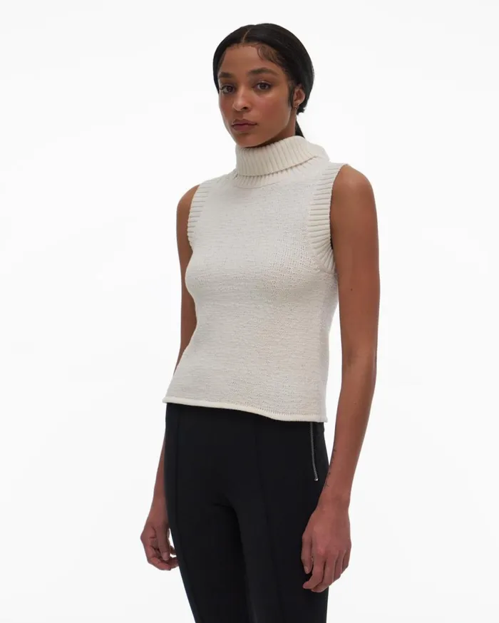 Sweaters Women Helmut Lang Turtleneck Tank Muslin