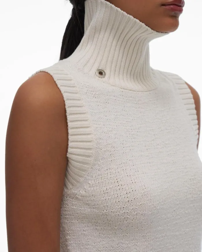 Sweaters Women Helmut Lang Turtleneck Tank Muslin