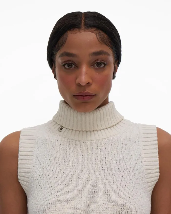 Sweaters Women Helmut Lang Turtleneck Tank Muslin