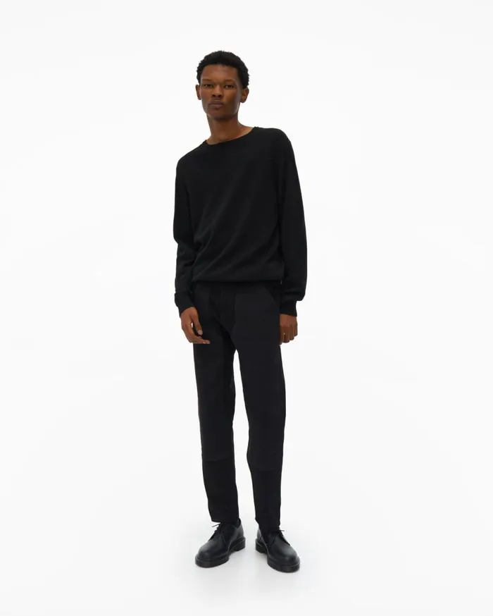 Sweatshirts Men Helmut Lang Logo Sweater Black