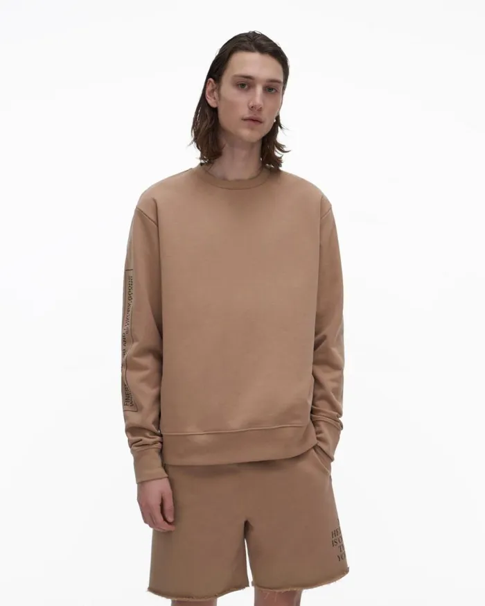 Sweatshirts Men Helmut Lang Older Sweatshirt Noble Tan