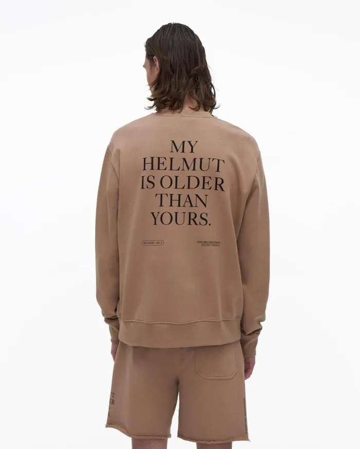 Sweatshirts Men Helmut Lang Older Sweatshirt Noble Tan