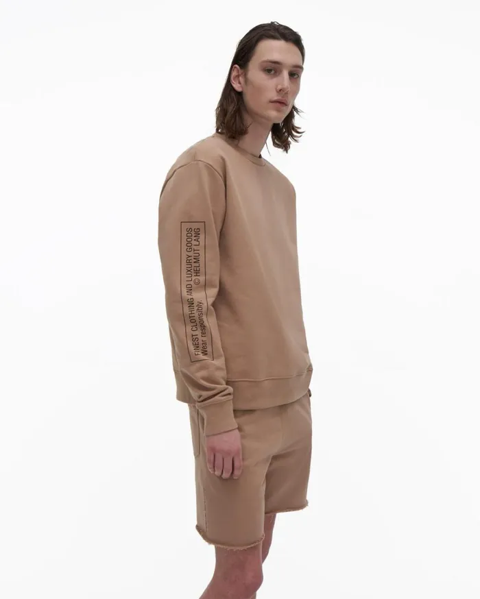 Sweatshirts Men Helmut Lang Older Sweatshirt Noble Tan