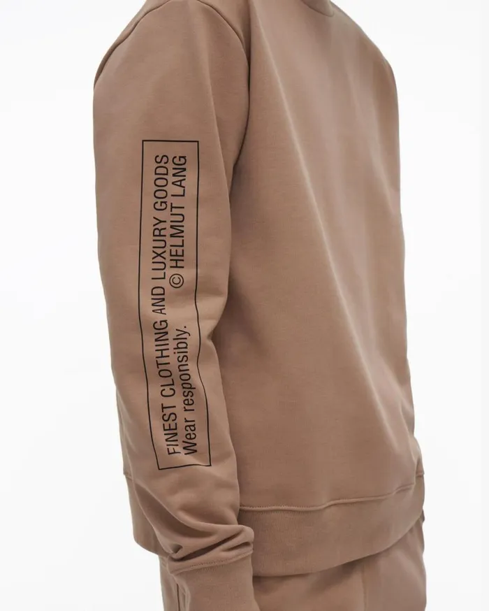 Sweatshirts Men Helmut Lang Older Sweatshirt Noble Tan