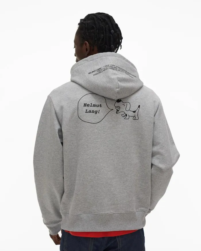 Sweatshirts Men Helmut Lang Puppy Hoodie Vapor Heather