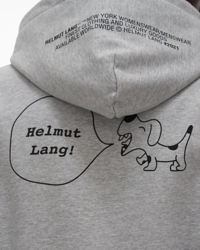 Sweatshirts Men Helmut Lang Puppy Hoodie Vapor Heather