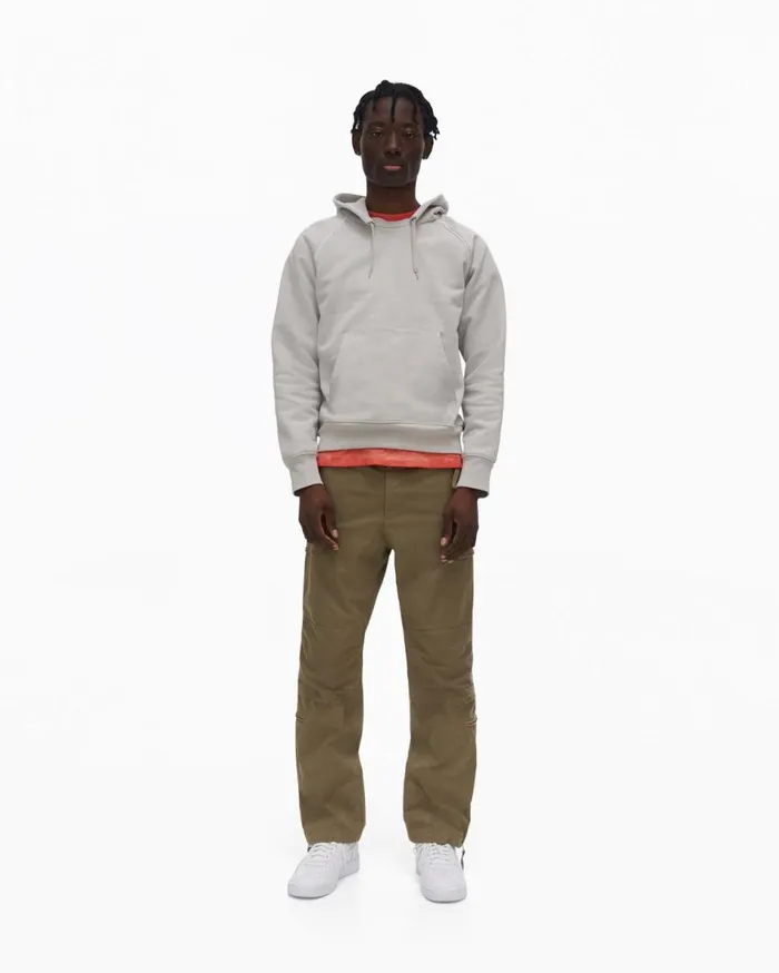 Sweatshirts Men Helmut Lang Raglan Sleeve Hoodie Smoke