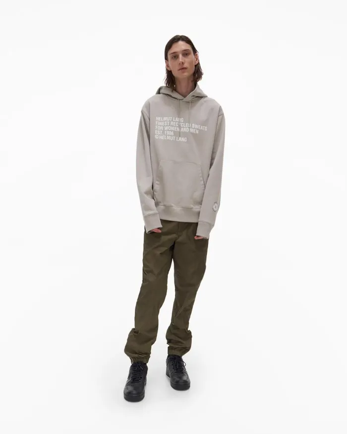 Sweatshirts Men Helmut Lang Recycled Hoodie Coastal Fog
