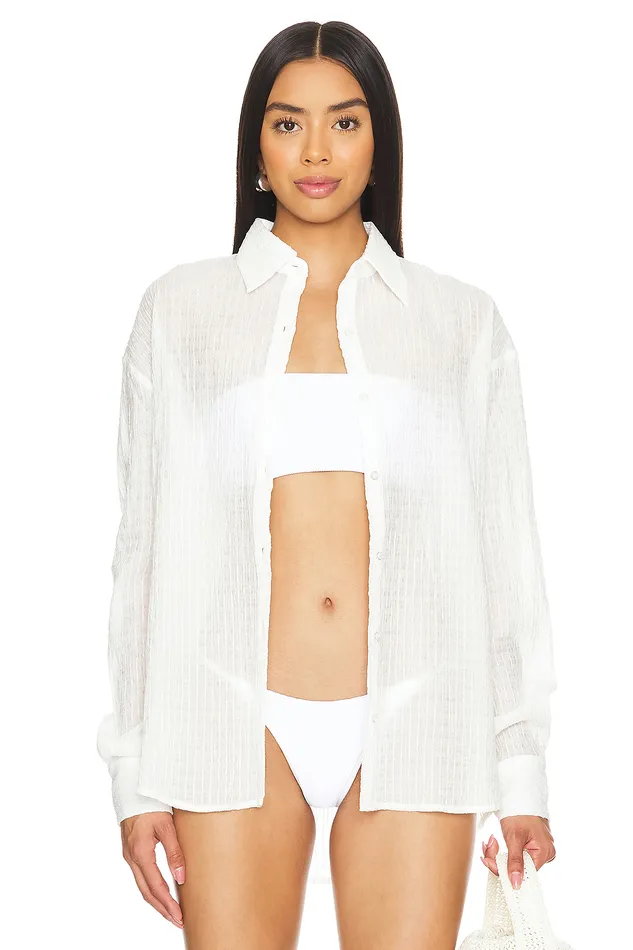 Swimsuits and CoverUps Women Lovers and Friends Ari Top White