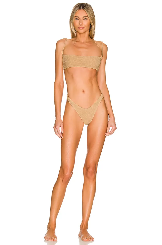 Swimsuits and CoverUps Women Lovers and Friends Bound To You Bottom Gold