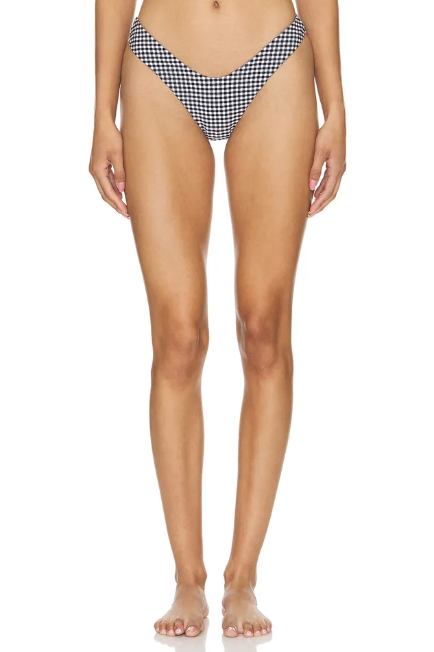 Swimsuits and CoverUps Women Lovers and Friends Check Me Out Bottom Black Gingham Swimsuits and CoverUps Women Lovers and Friends Check Me Out Bottom Black Gingham