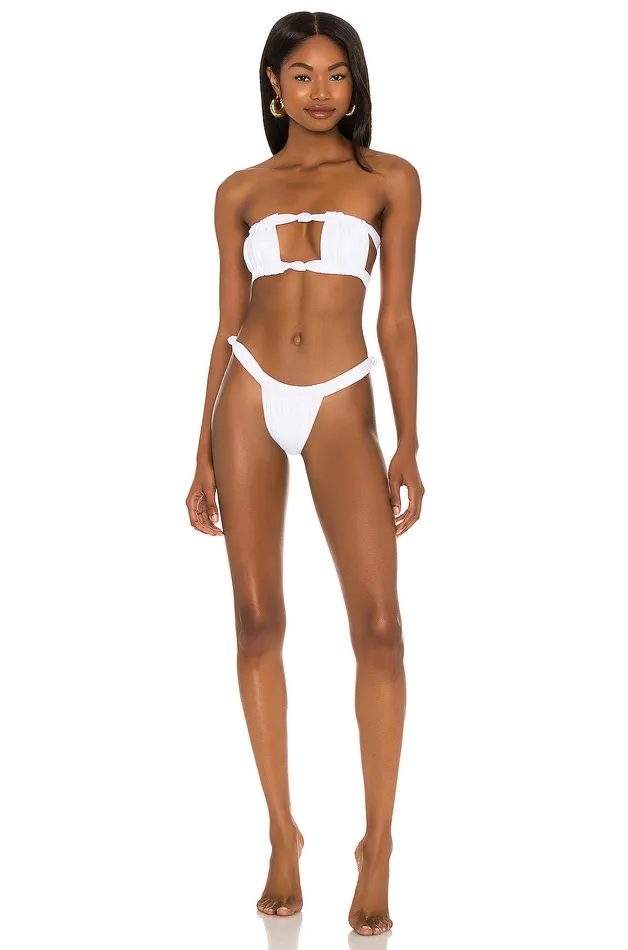 Swimsuits and CoverUps Women Lovers and Friends Coy Bottom White Swimsuits and CoverUps Women Lovers and Friends Coy Bottom White