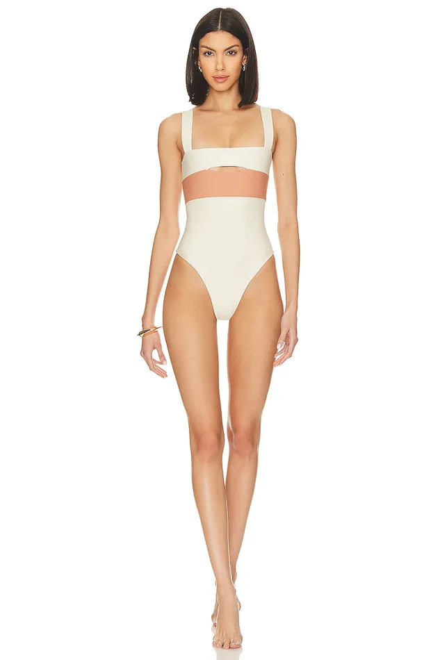Swimsuits and CoverUps Women Lovers and Friends Daytona One Piece Cream and Honey Swimsuits and CoverUps Women Lovers and Friends Daytona One Piece Cream and Honey
