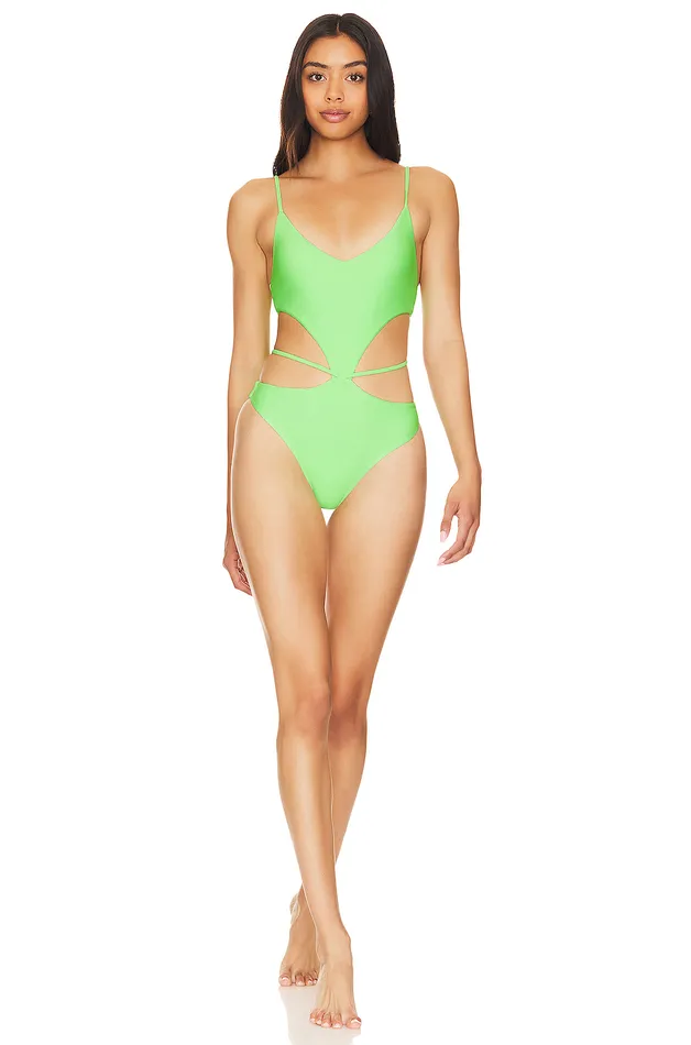 Swimsuits and CoverUps Women Lovers and Friends Fortune One Piece Neon Green