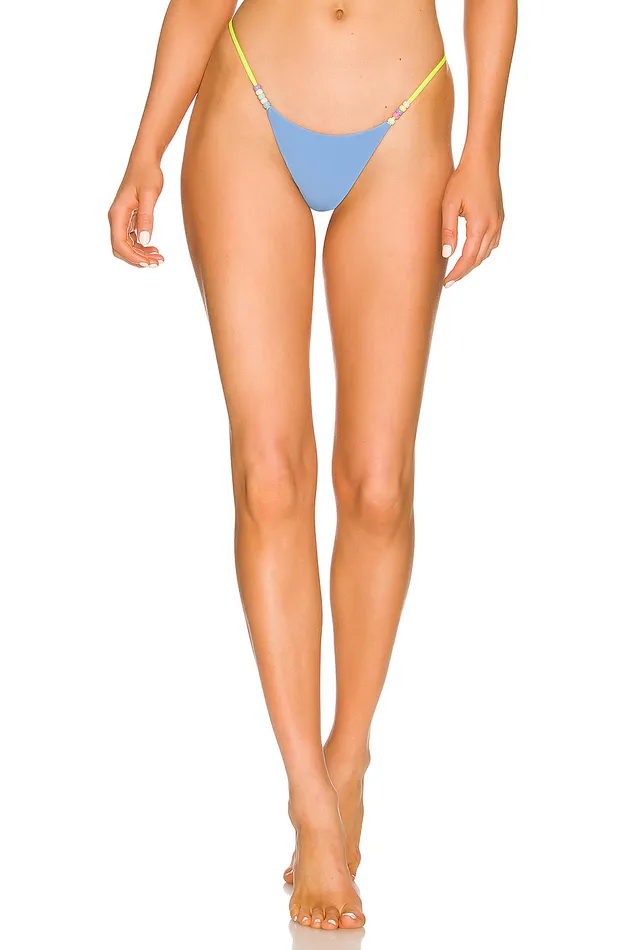 Swimsuits and CoverUps Women Lovers and Friends Groovy Baby Bottom Blue and Neon Yellow Swimsuits and CoverUps Women Lovers and Friends Groovy Baby Bottom Blue and Neon Yellow