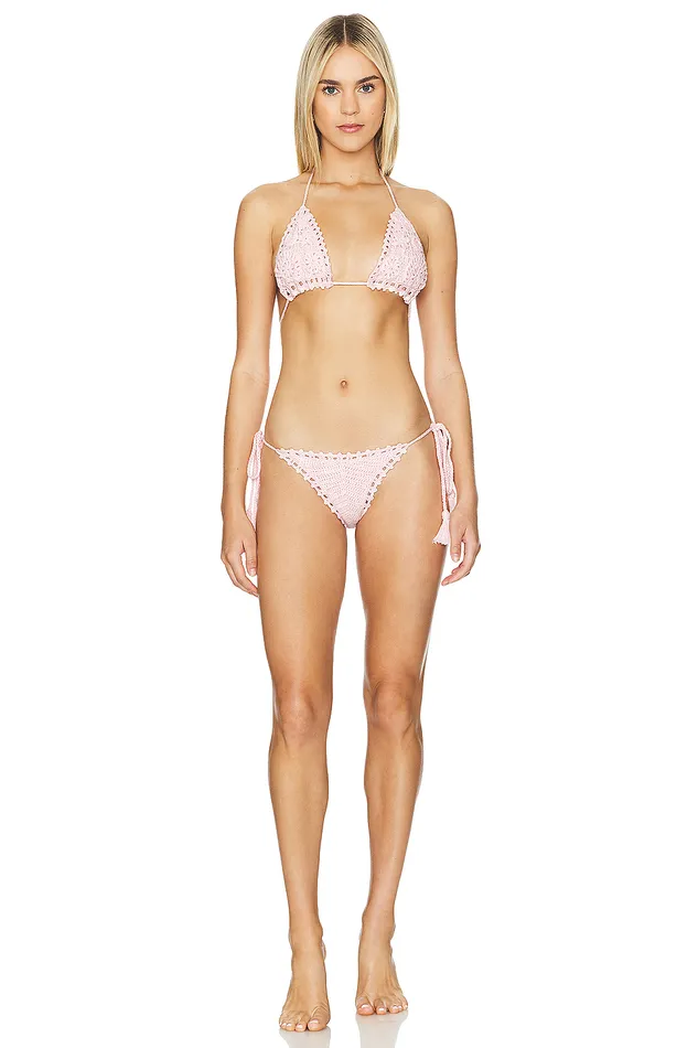 Swimsuits and CoverUps Women Lovers and Friends Harbour Crochet Bottom Light Pink Swimsuits and CoverUps Women Lovers and Friends Harbour Crochet Bottom Light Pink