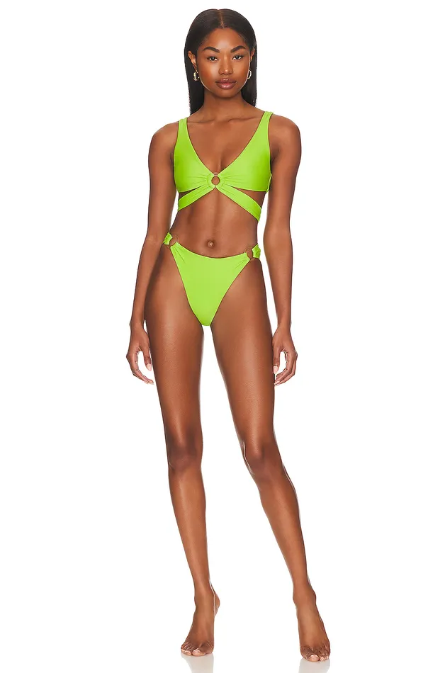 Swimsuits and CoverUps Women Lovers and Friends I Got Options Bottom Green Lime Swimsuits and CoverUps Women Lovers and Friends I Got Options Bottom Green Lime
