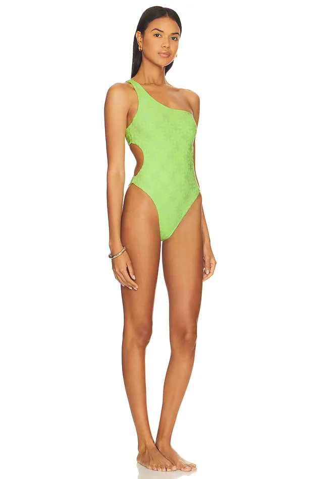 Swimsuits and CoverUps Women Lovers and Friends In My Moment One Piece Neon Green Swimsuits and CoverUps Women Lovers and Friends In My Moment One Piece Neon Green