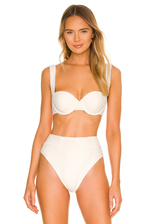 Swimsuits and CoverUps Women Lovers and Friends Karina Top White