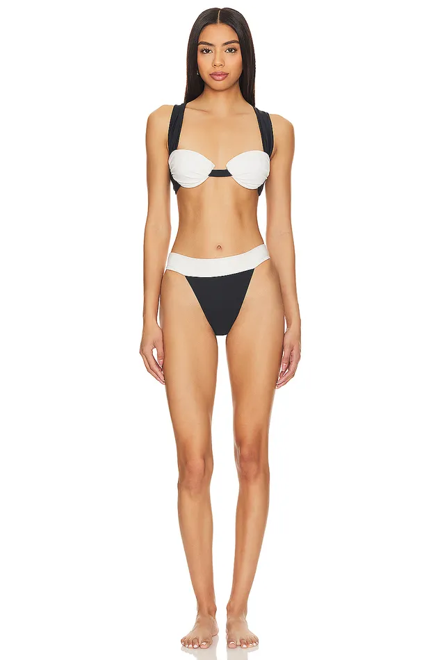 Swimsuits and CoverUps Women Lovers and Friends Kula Swim Bottom Black and White Swimsuits and CoverUps Women Lovers and Friends Kula Swim Bottom Black and White