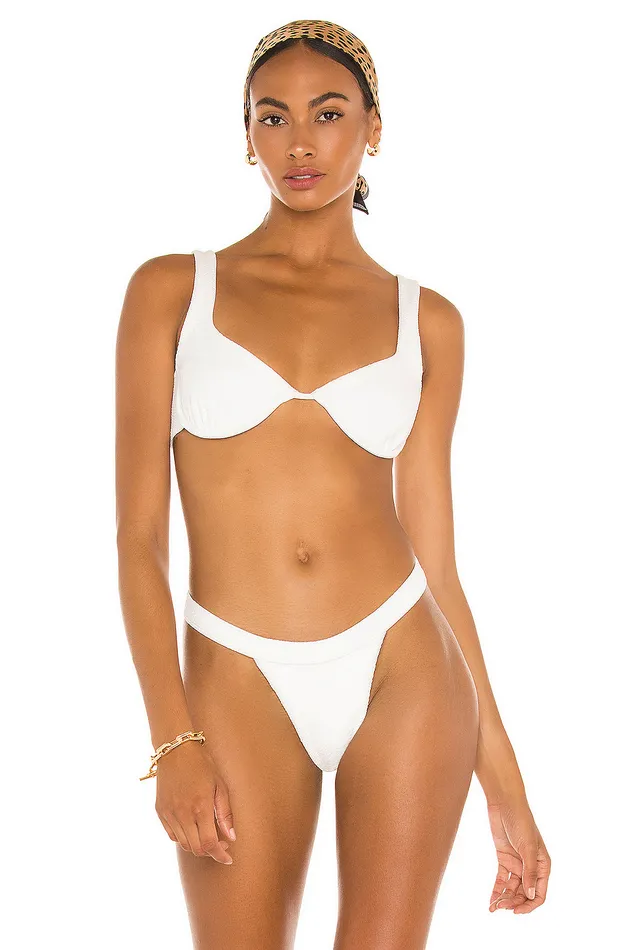 Swimsuits and CoverUps Women Lovers and Friends Skylan Top White