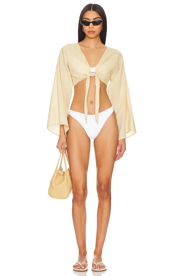 Swimsuits and CoverUps Women Lovers and Friends Summer Air Top Beige Swimsuits and CoverUps Women Lovers and Friends Summer Air Top Beige