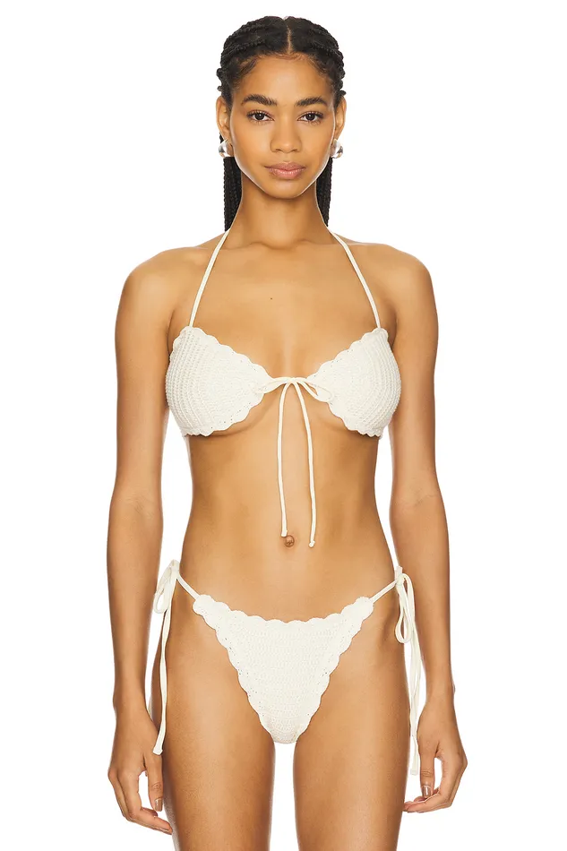 Swimsuits and CoverUps Women Lovers and Friends Sweet Escape Top Ivory