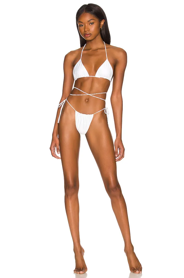 Swimsuits and CoverUps Women Lovers and Friends The Cassie Bottom White Swimsuits and CoverUps Women Lovers and Friends The Cassie Bottom White