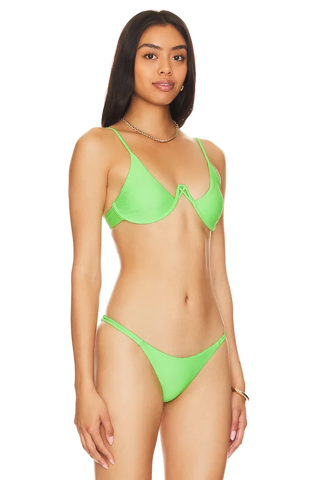Swimsuits and CoverUps Women Lovers and Friends The Feels Top Neon Green Swimsuits and CoverUps Women Lovers and Friends The Feels Top Neon Green