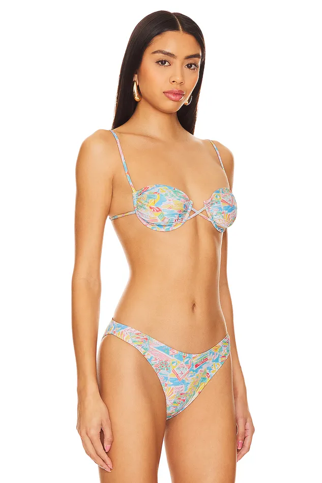 Swimsuits and CoverUps Women Lovers and Friends Vacay Is Calling Top Multi Blue Vacay Swimsuits and CoverUps Women Lovers and Friends Vacay Is Calling Top Multi Blue Vacay