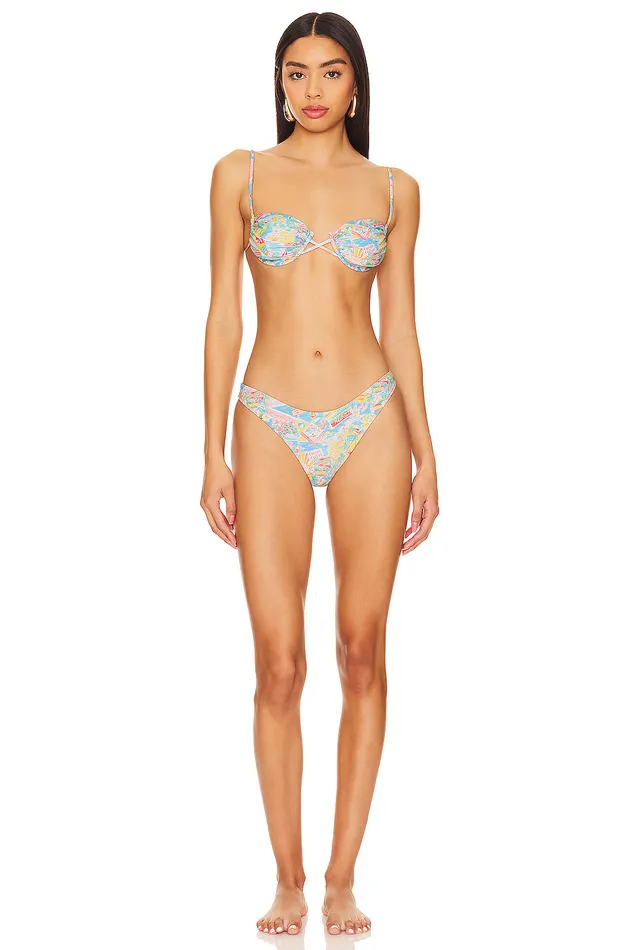 Swimsuits and CoverUps Women Lovers and Friends Vacay Is Calling Top Multi Blue Vacay Swimsuits and CoverUps Women Lovers and Friends Vacay Is Calling Top Multi Blue Vacay