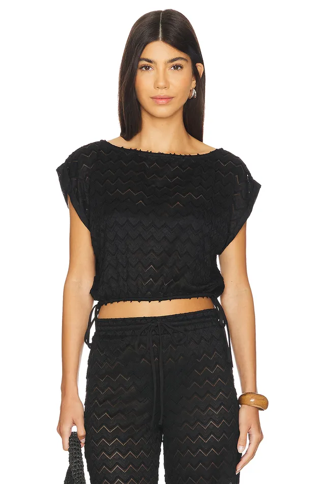 Swimsuits and CoverUps Women Lovers and Friends Vivian Top Black